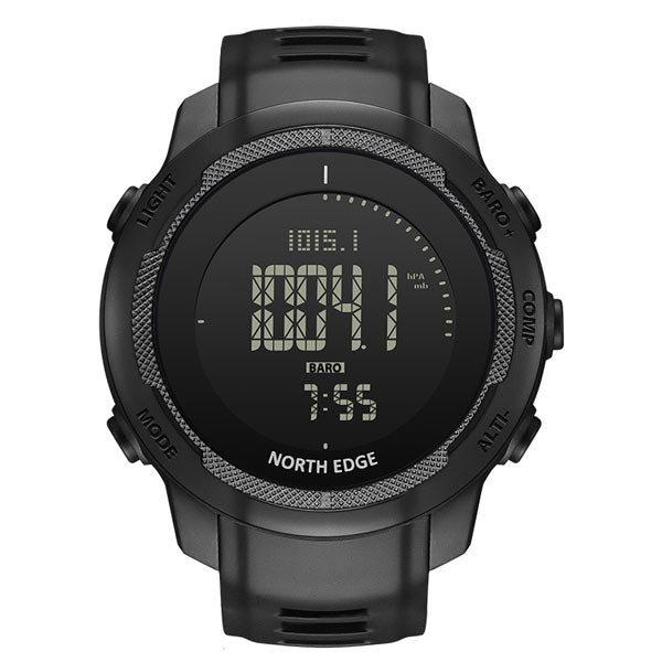 VERTICO Carbon Fiber Digital Tactical Watch Compass Altimeter Barometer 50M Waterproof - NORTHEDGE
