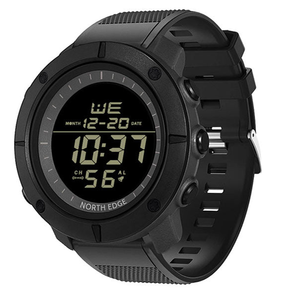 TANK Calendar Chronograph Mode Alarm Clock Waterproof 50M Sports Watch - NORTHEDGE