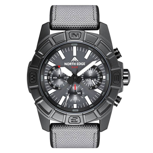 NORTH EDGE BLAZE Solar Power Men's Watch 50M Waterproof Outdoor Sports Watch - NORTHEDGE