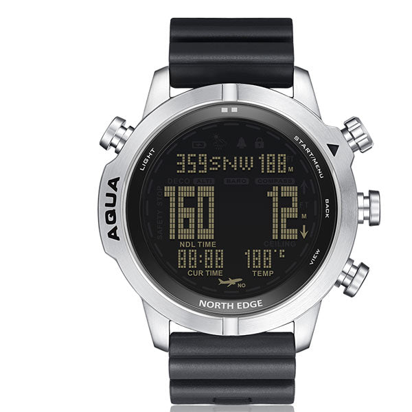 AQUA Scuba Diving Professional Diving Computer NDL 100M Waterproof Altimeter Barometer Compass - NORTHEDGE