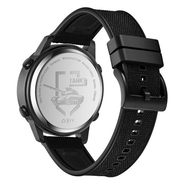 TANK 3 Outdoor Compass Waterproof 50M Military Style Digtal Sports Watch - NORTHEDGE