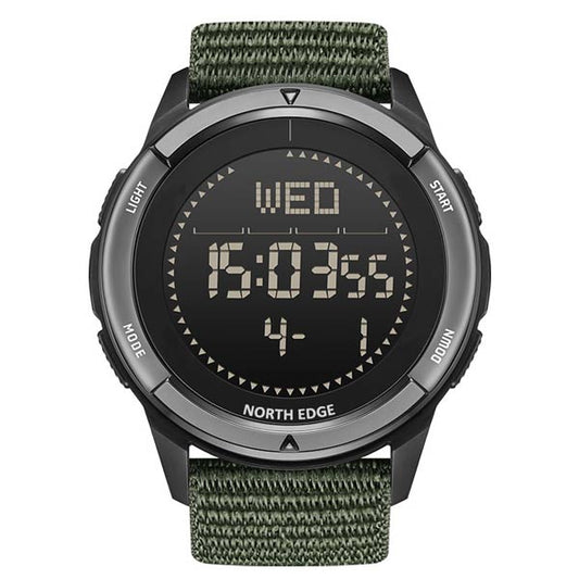 NORTH EDGE ALPS Carbon Fiber Case Compass Men Watch 50M Waterproof Watch Men's Watch - NORTHEDGE