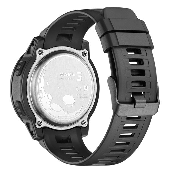 Mars3 Carbon Fiber Case 50M Waterproof Sports Digital Watch World Time Military Watch - NORTHEDGE