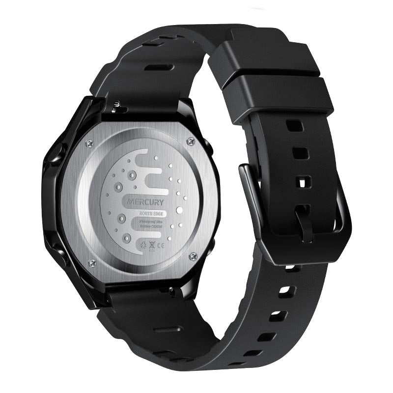MERCURY Zinc Alloy Case Outdoor Sports Men's Watch 50 Meter Waterproof Night Light Hand NORTH EDGE