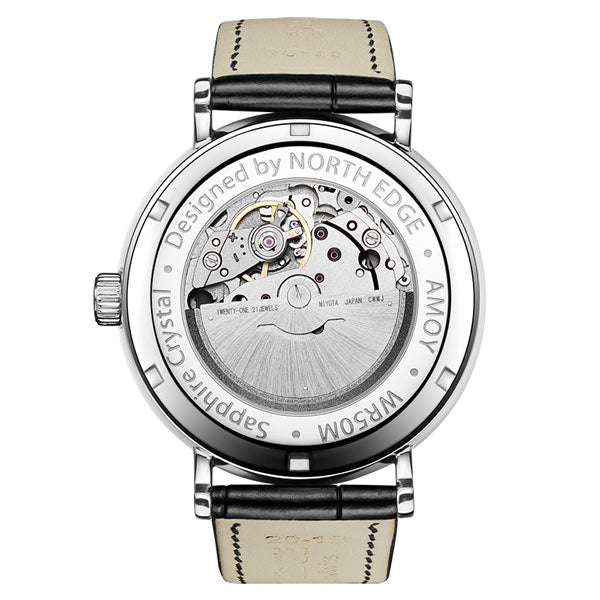 AMOY Mechanical Watch 316L Stainless Steel Case 50M Waterproof - NORTHEDGE
