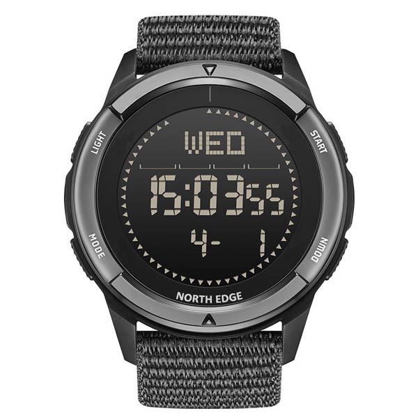NORTH EDGE ALPS Carbon Fiber Case Compass Men Watch 50M Waterproof Watch Men's Watch - NORTHEDGE