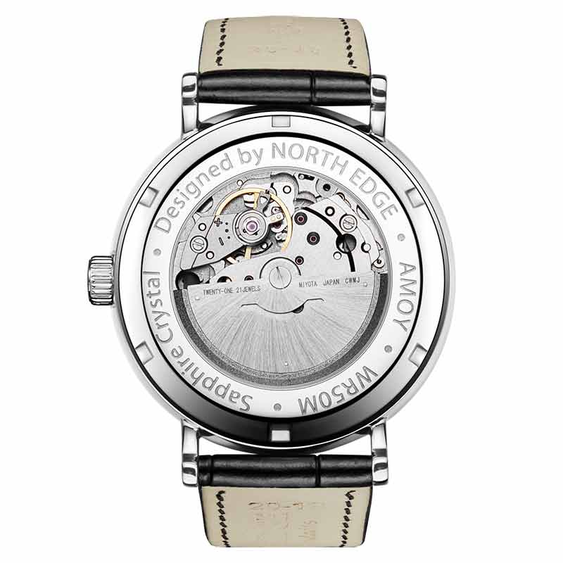 NORTH EDGE AMOY original mechanical watch for men and women 316L stainless steel shell 50m waterproof