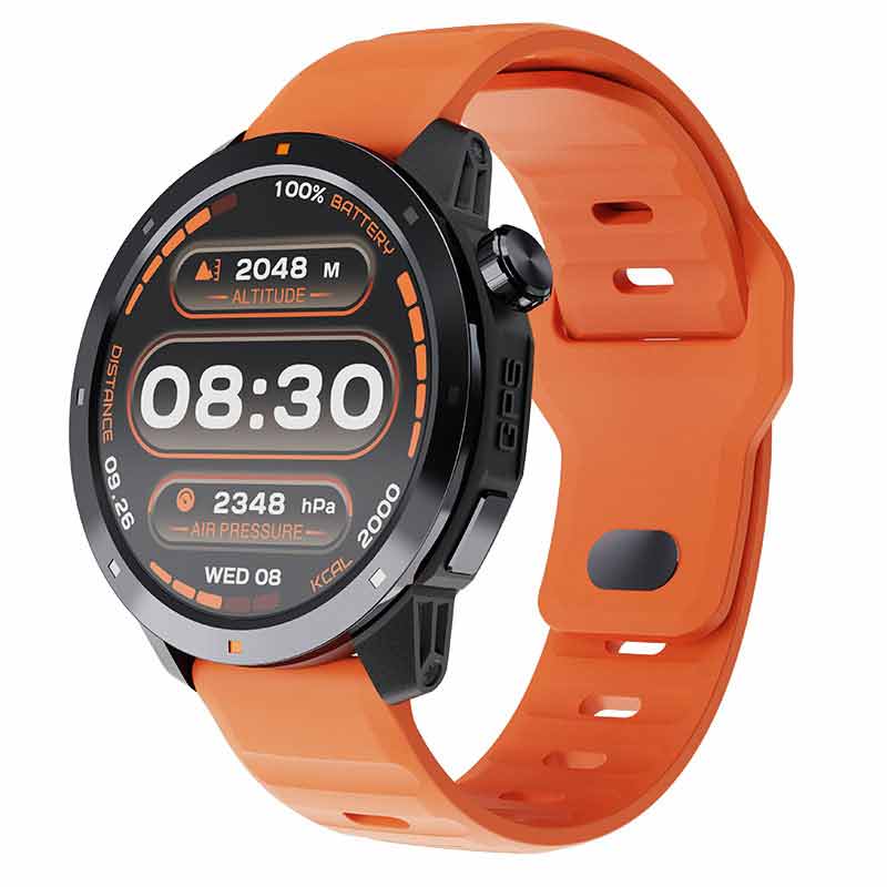 NORTH EDGE XTREK 2 AMOLED Display GPS 3ATM Waterproof Mga Matalinong Relo Compass Barometer Altitude Outdoor Sports Smart Watch Supports IOS Android Men Watch