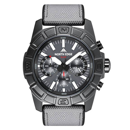 NORTH EDGE BLAZE Solar Power Men's Watch 50M Waterproof Outdoor Sports Watch - NORTHEDGE