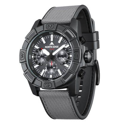NORTH EDGE BLAZE Solar Power Men's Watch 50M Waterproof Outdoor Sports Watch - NORTHEDGE