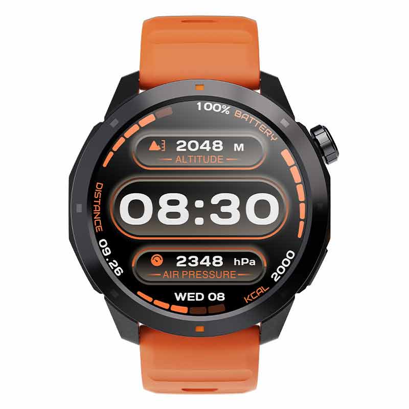 NORTH EDGE XTREK 2 AMOLED Display GPS 3ATM Waterproof Mga Matalinong Relo Compass Barometer Altitude Outdoor Sports Smart Watch Supports IOS Android Men Watch