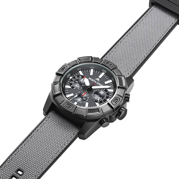 NORTH EDGE BLAZE Solar Power Men's Watch 50M Waterproof Outdoor Sports Watch - NORTHEDGE