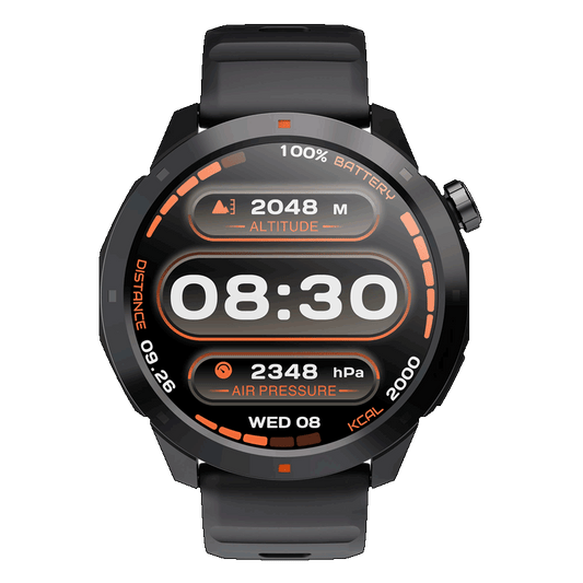 NORTH EDGE XTREK 2 AMOLED Display GPS 3ATM Waterproof Mga Matalinong Relo Compass Barometer Altitude Outdoor Sports Smart Watch Supports IOS Android Men Watch