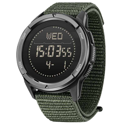 NORTH EDGE ALPS Carbon Fiber Case Compass Men Watch Nylon Strap 50M Waterproof Watch