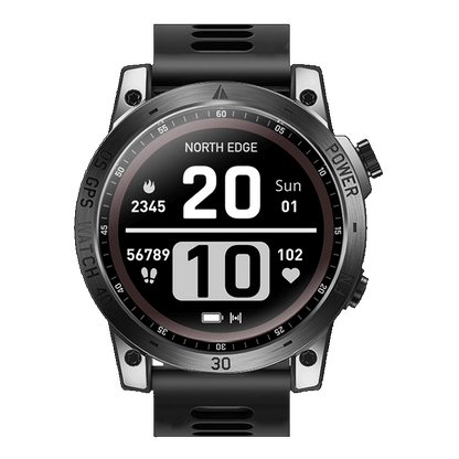 NORTH EDGE CROSS FIT3 GPS Smartwatch AMOLED Display Compass Barometer Altimeter 50m waterproof