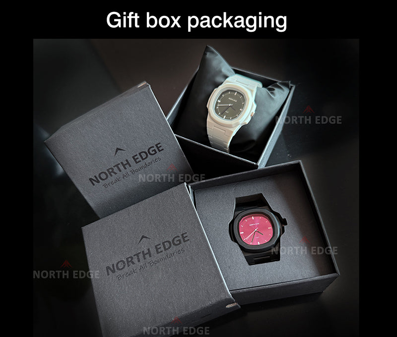 NORTH EDGE VOLT Outdoor Sports Watch ABS Swimming Waterproof 50M INS Quartz Movement Men's Watch 43g Lightweight Women's Watch