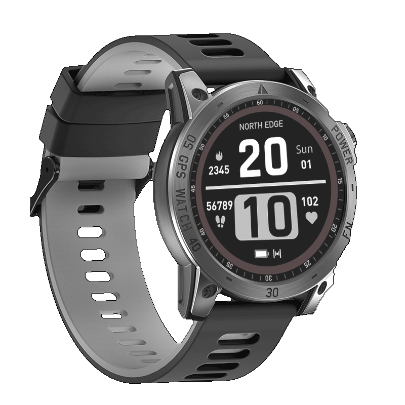 NORTH EDGE CROSS FIT3 GPS Smartwatch AMOLED Display Compass Barometer Altimeter 50m waterproof