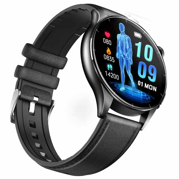 NORTH EDGE ET458 AMOLED Display ECG Micro-physical examination Health Monitoring Smartwatch BMI Measurement Blood Pressure Oxygen IP68 Waterproof Outdoor flashlight lighting Compatible with Android and iOS System