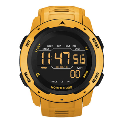 NORTH EDGE MARS Men Digital Watch Sports Watch  Pedometer Alarm Clock Waterproof 50M Digital Watch