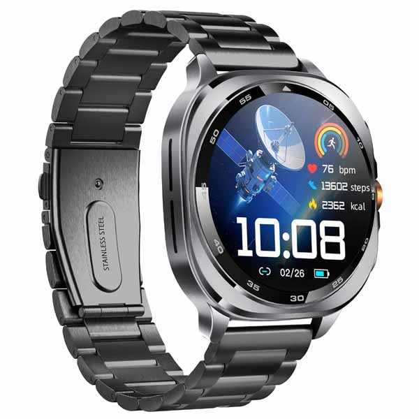 NORTH EDGE TS400 AMOLED display outdoor GPS adventure wearable sports and health smartwatch compass altimeter 3ATM waterproof alloy case flashlight, compatible with Android and iOS system