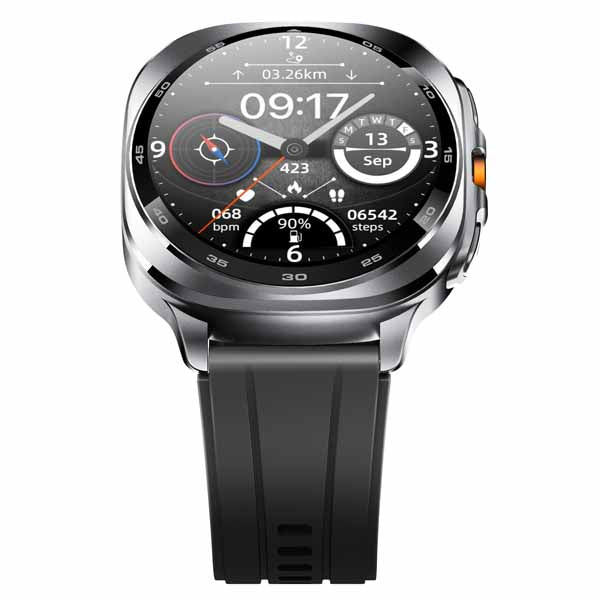 NORTH EDGE TS400 AMOLED display outdoor GPS adventure wearable sports and health smartwatch compass altimeter 3ATM waterproof alloy case flashlight, compatible with Android and iOS system